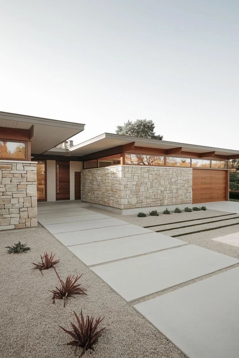A Stone Groove in Mid-Century Style