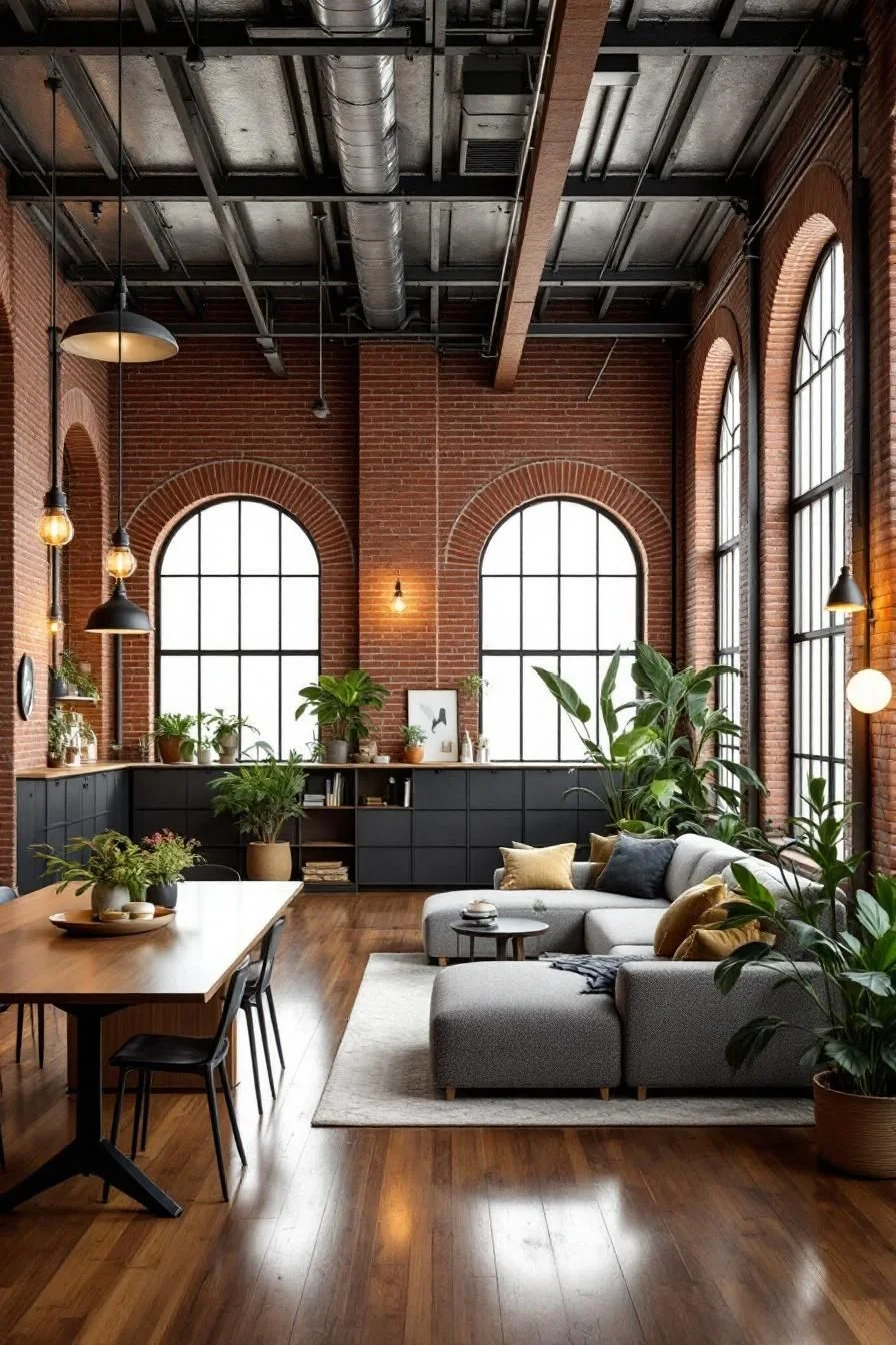 A Brick Loft Full of Greenery