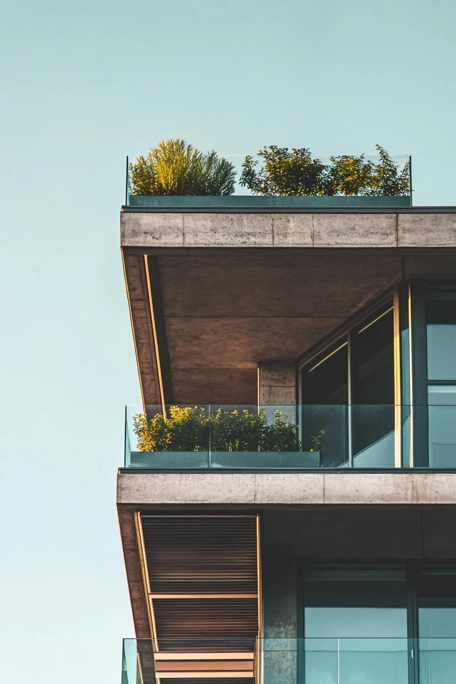 Hanging Gardens on Concrete Ledges