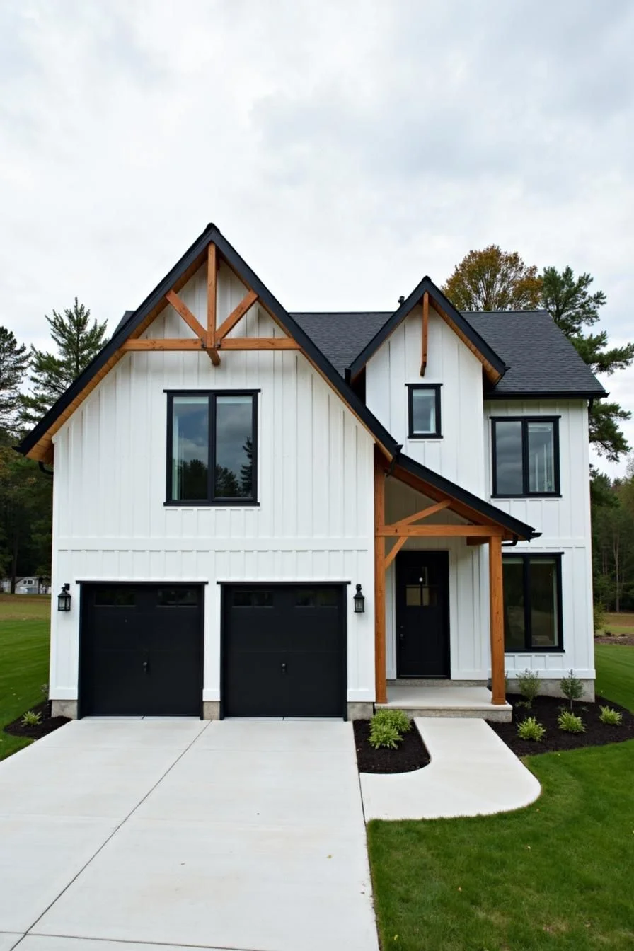 Ranch-Style Home With a Gabled Roof
