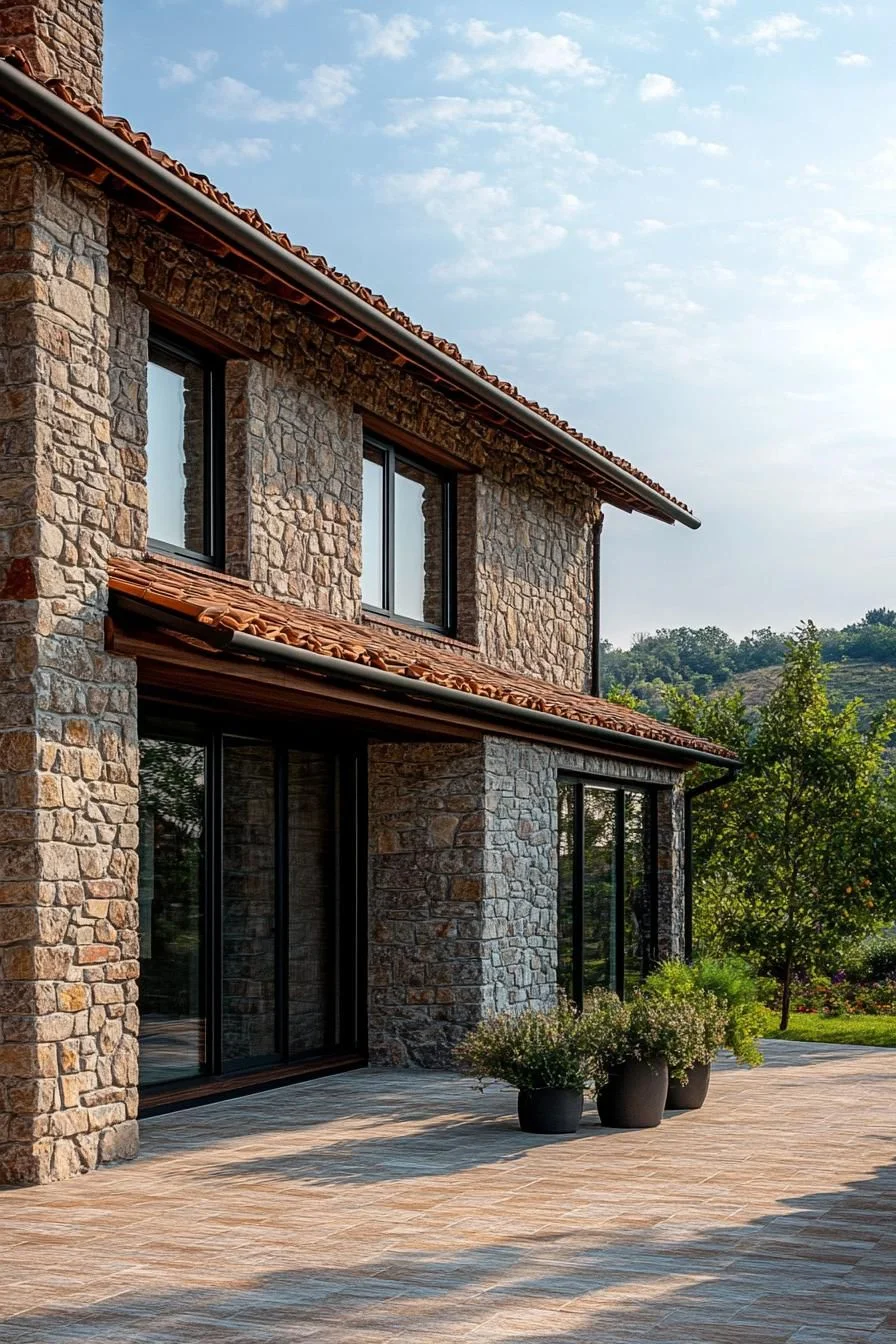 A Stone Farmhouse in the Country Breeze