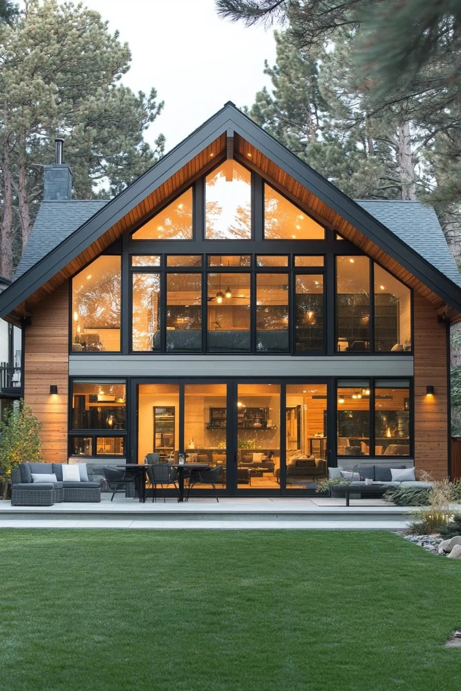 Panoramic Glass Views at a Rustic Barn