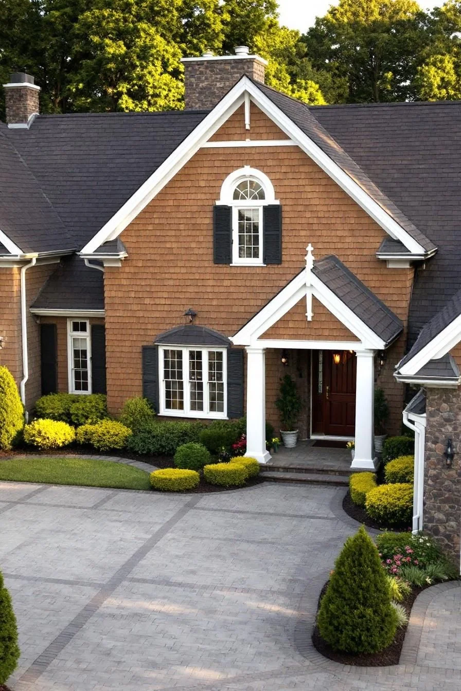 Brick Elegance Paired With Greenery