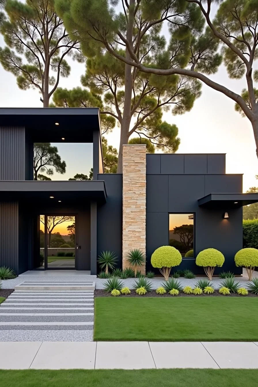 Chic Black Style at Sunset