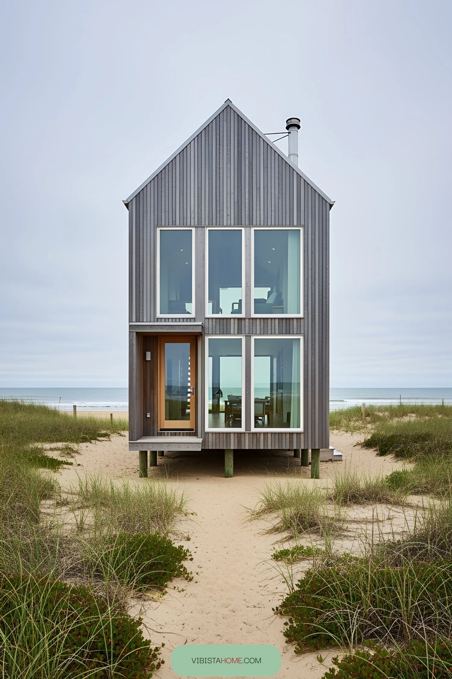 A Beach Getaway Raised on Stilts