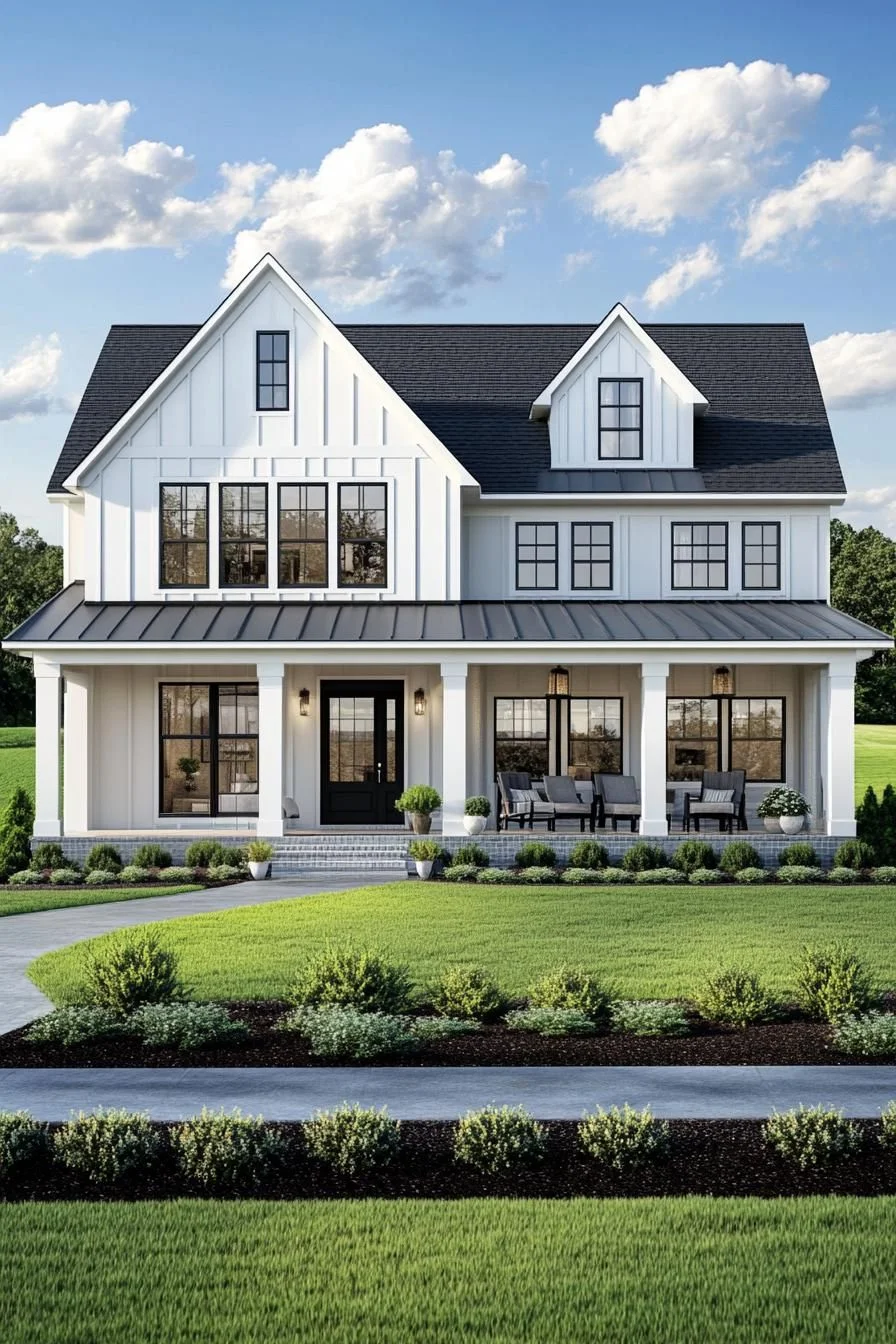 A Playful Gabled Home