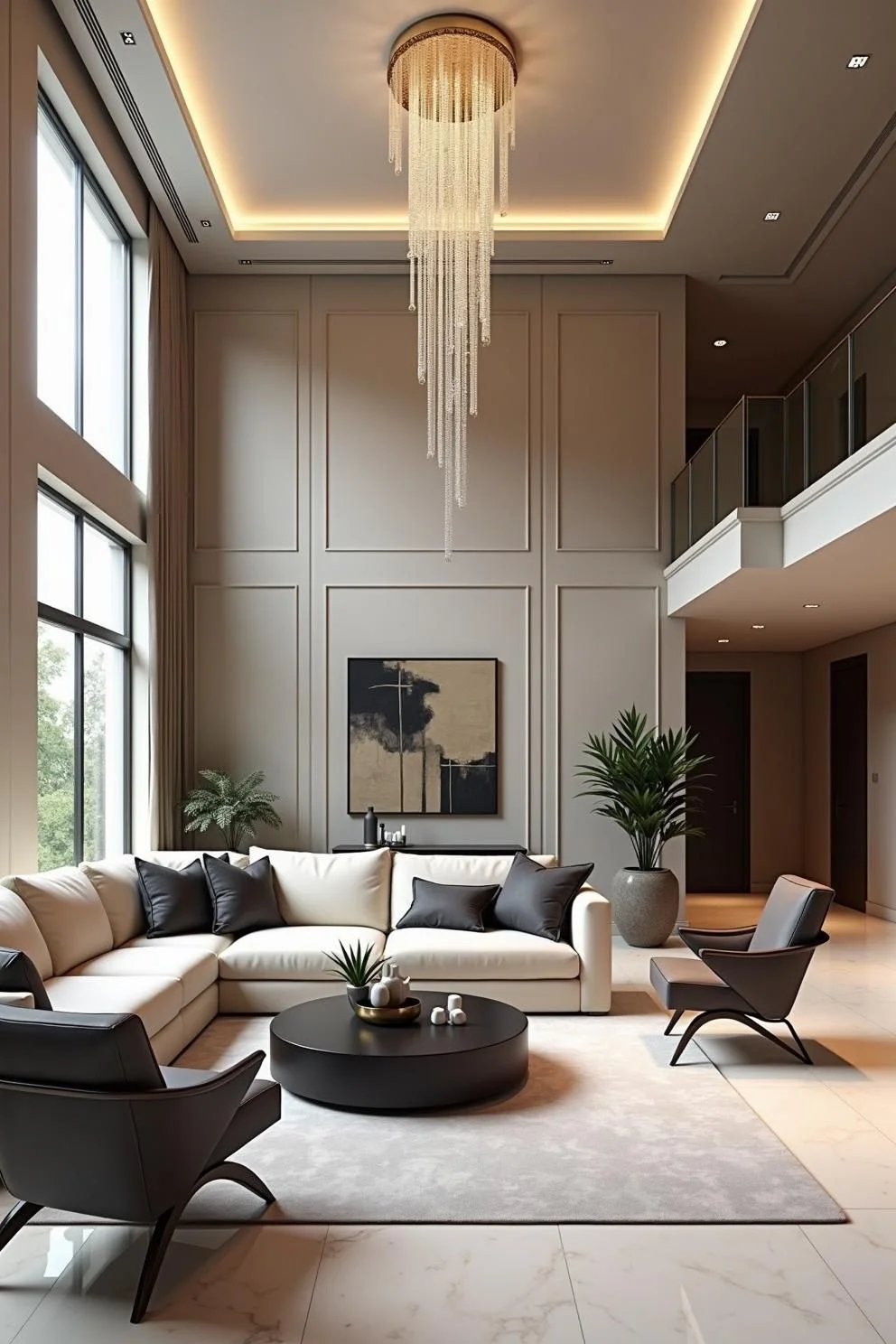 Loft-Style Space with Sparkling Lighting