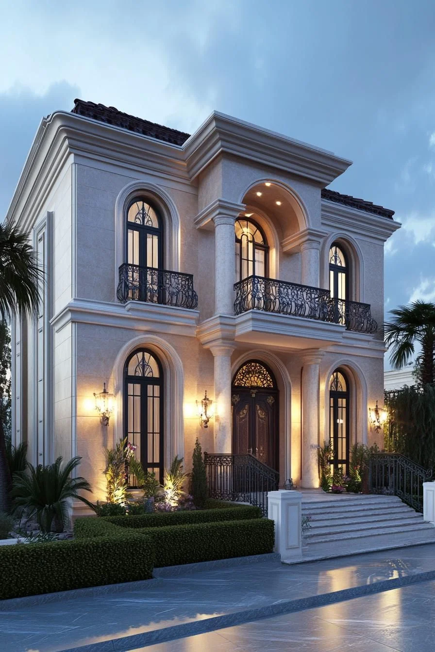 A Marble Home Bathed in Natural Light