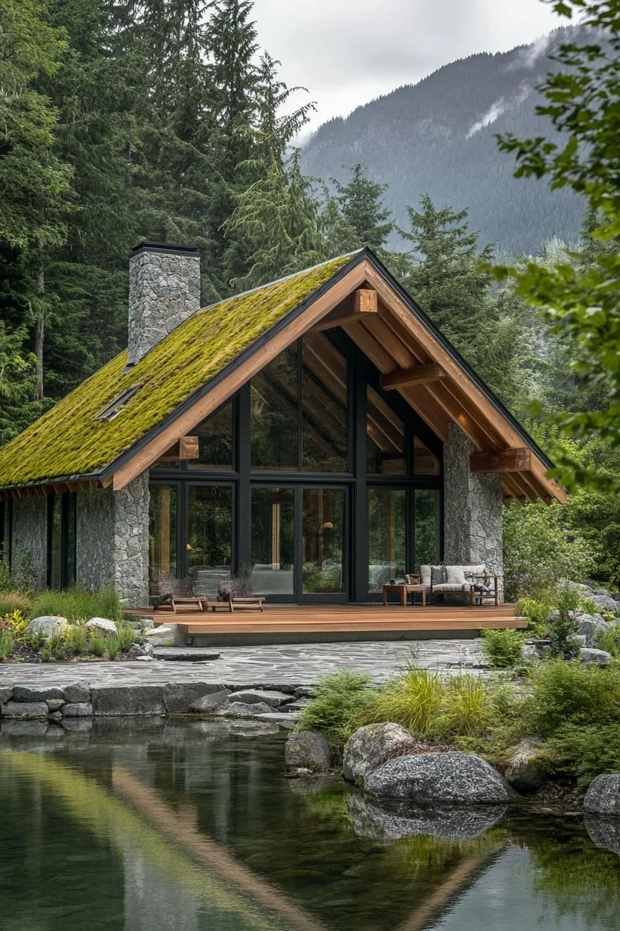 Mossy Charm at a Mountain Chalet