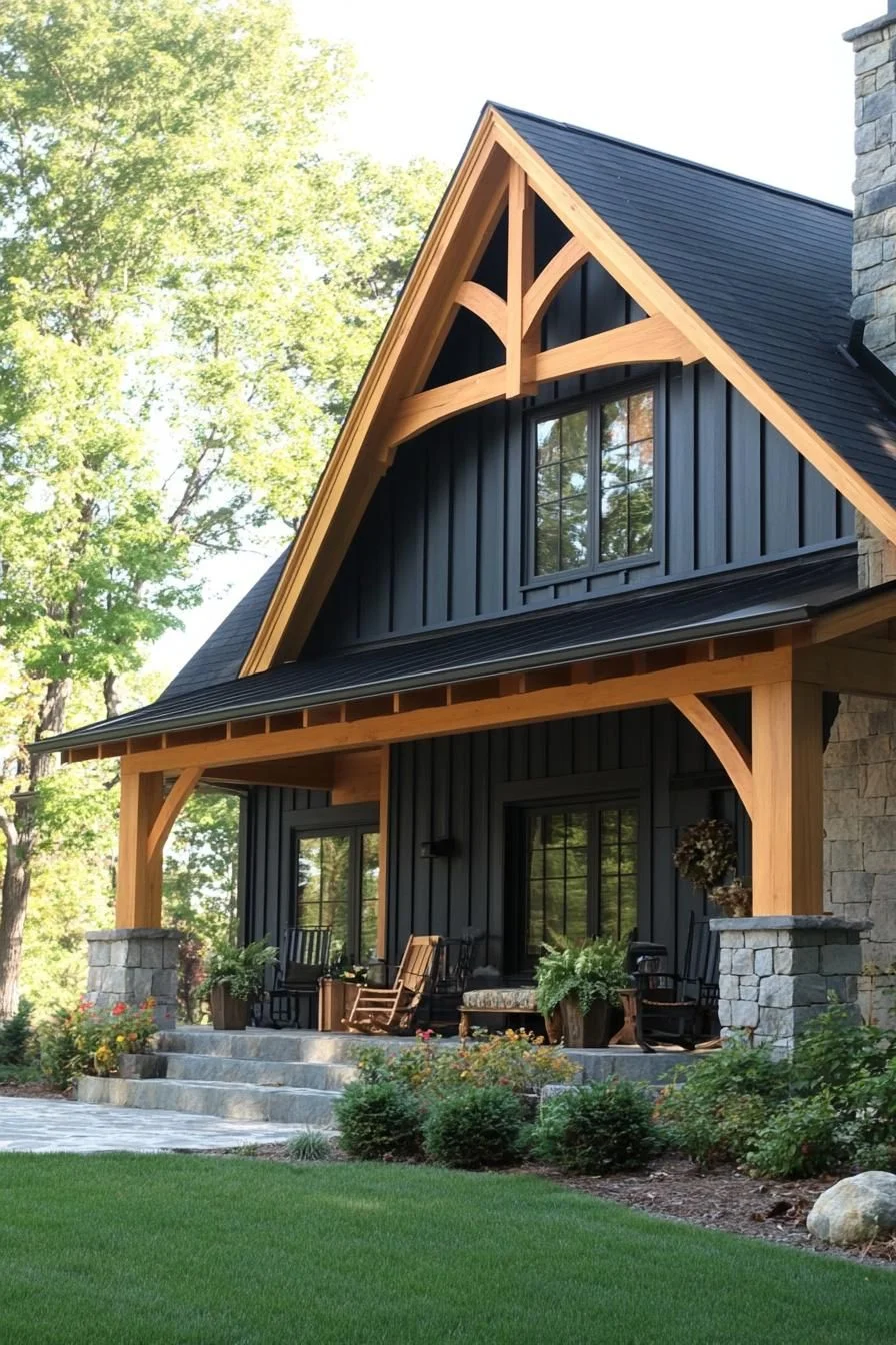 A Modern Farmhouse Retreat Built on Timber