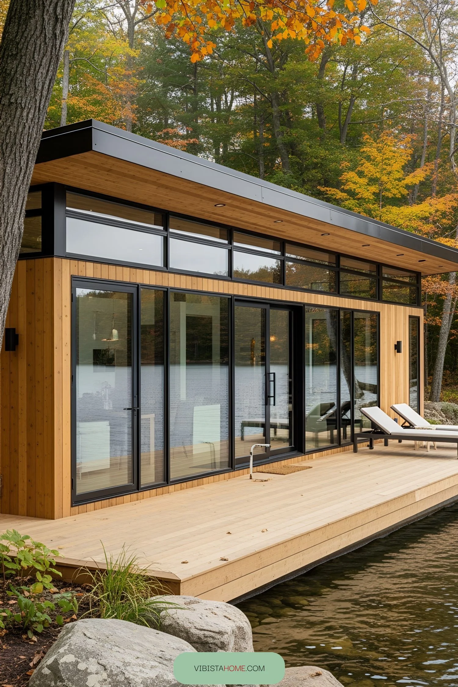 Modern Floating Hut for Waterfront Living