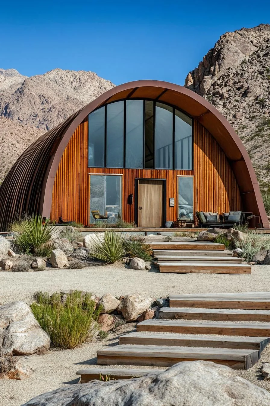 A Curved Retreat in the Mountains