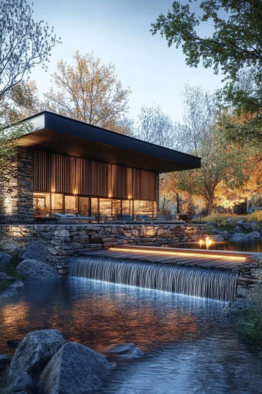 Lodge Beside Calm Waters
