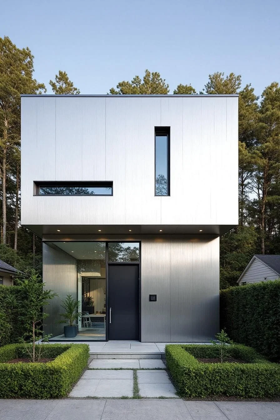 A Cube-Shaped Home With Minimalist Lines