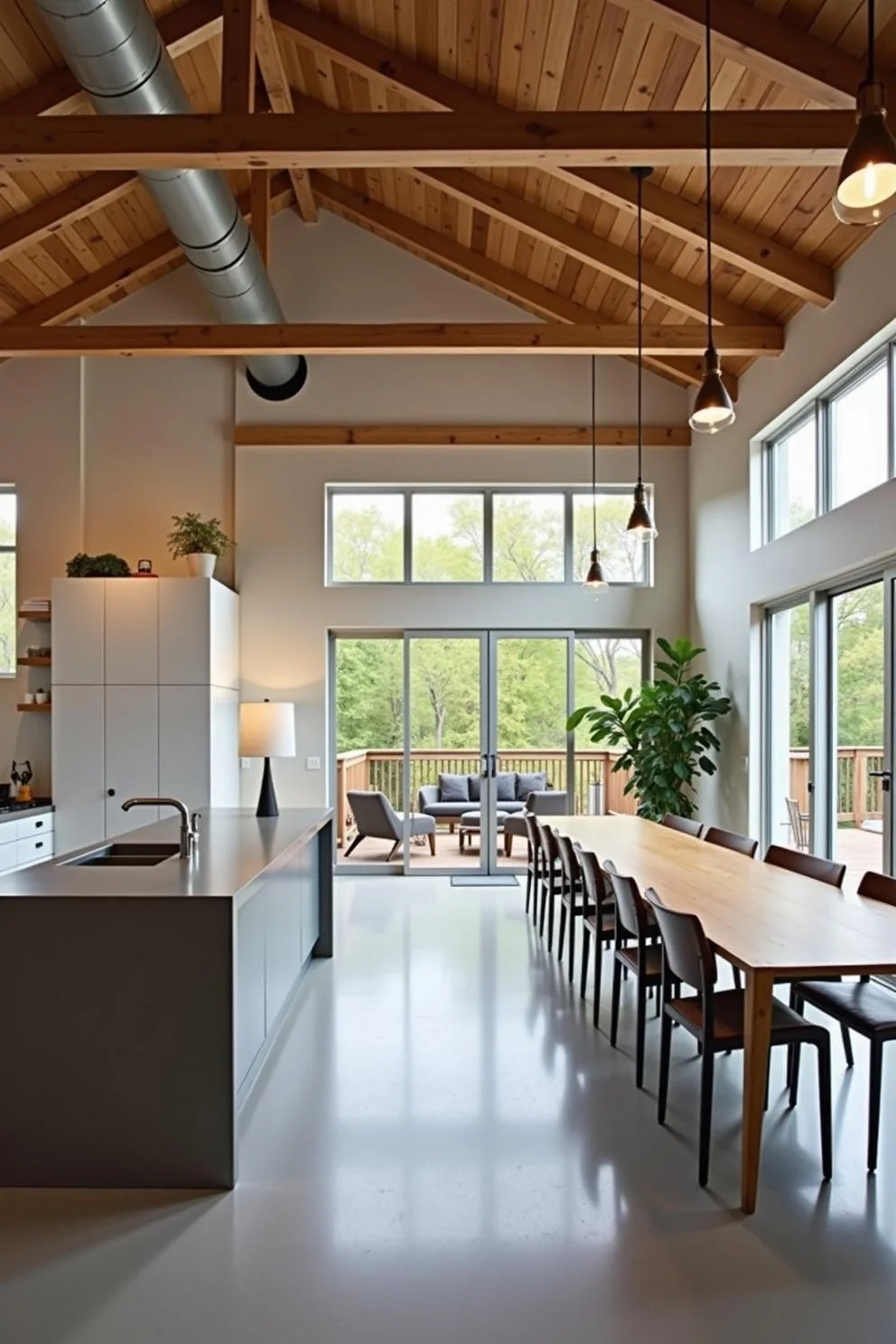 Compact and Stylish Loft Kitchens