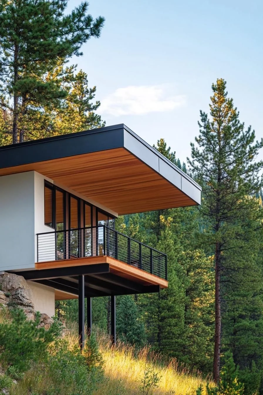 A Bold Balcony Hovering on the Hillside