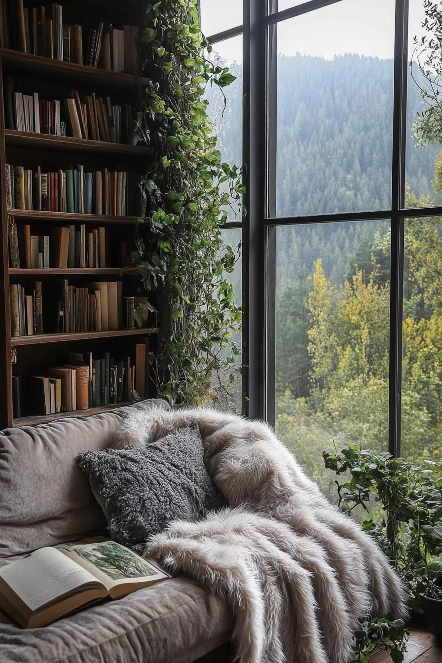 A Bookworm's Cove Along the Mountainside