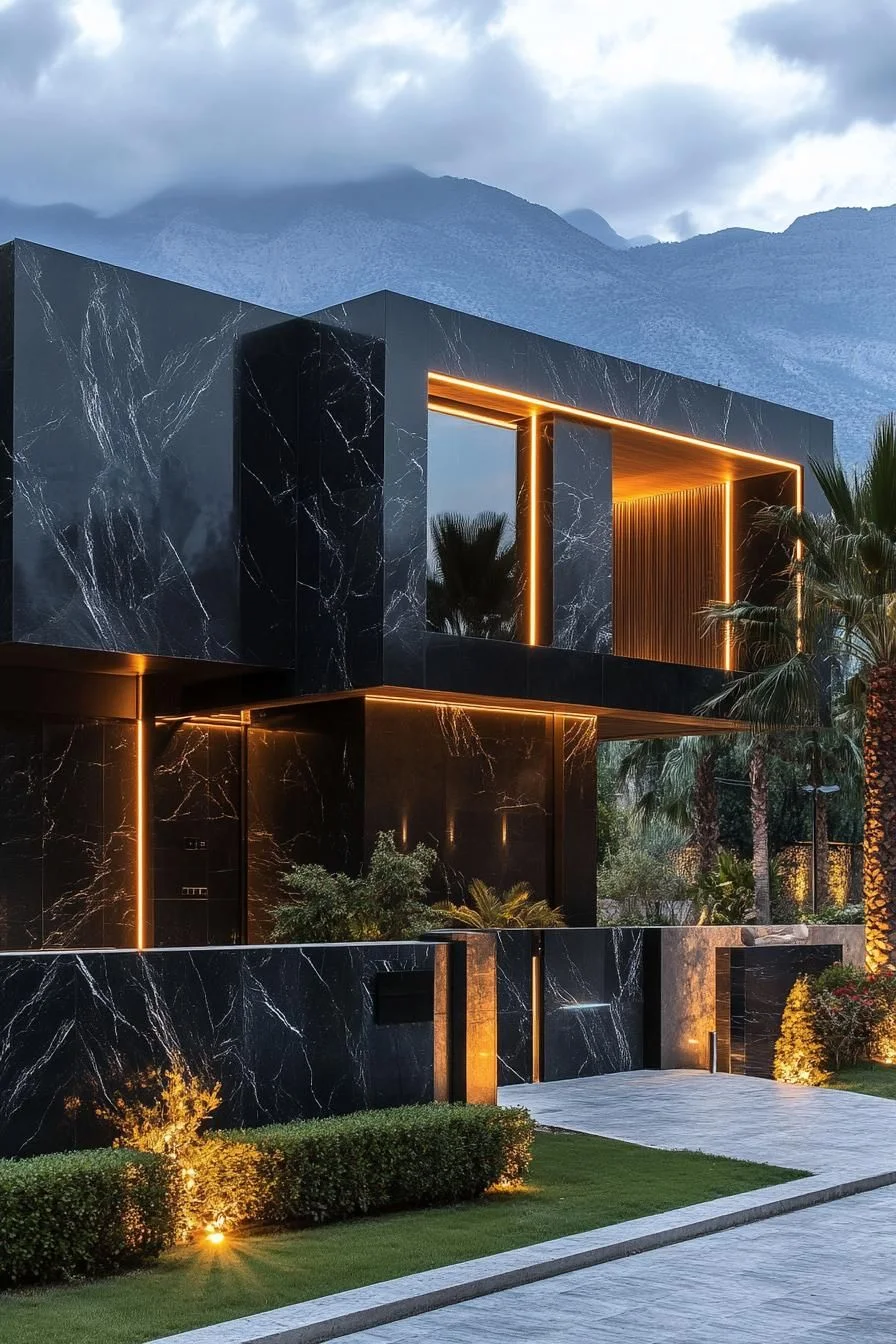 A Golden Glow Fortress of Marble