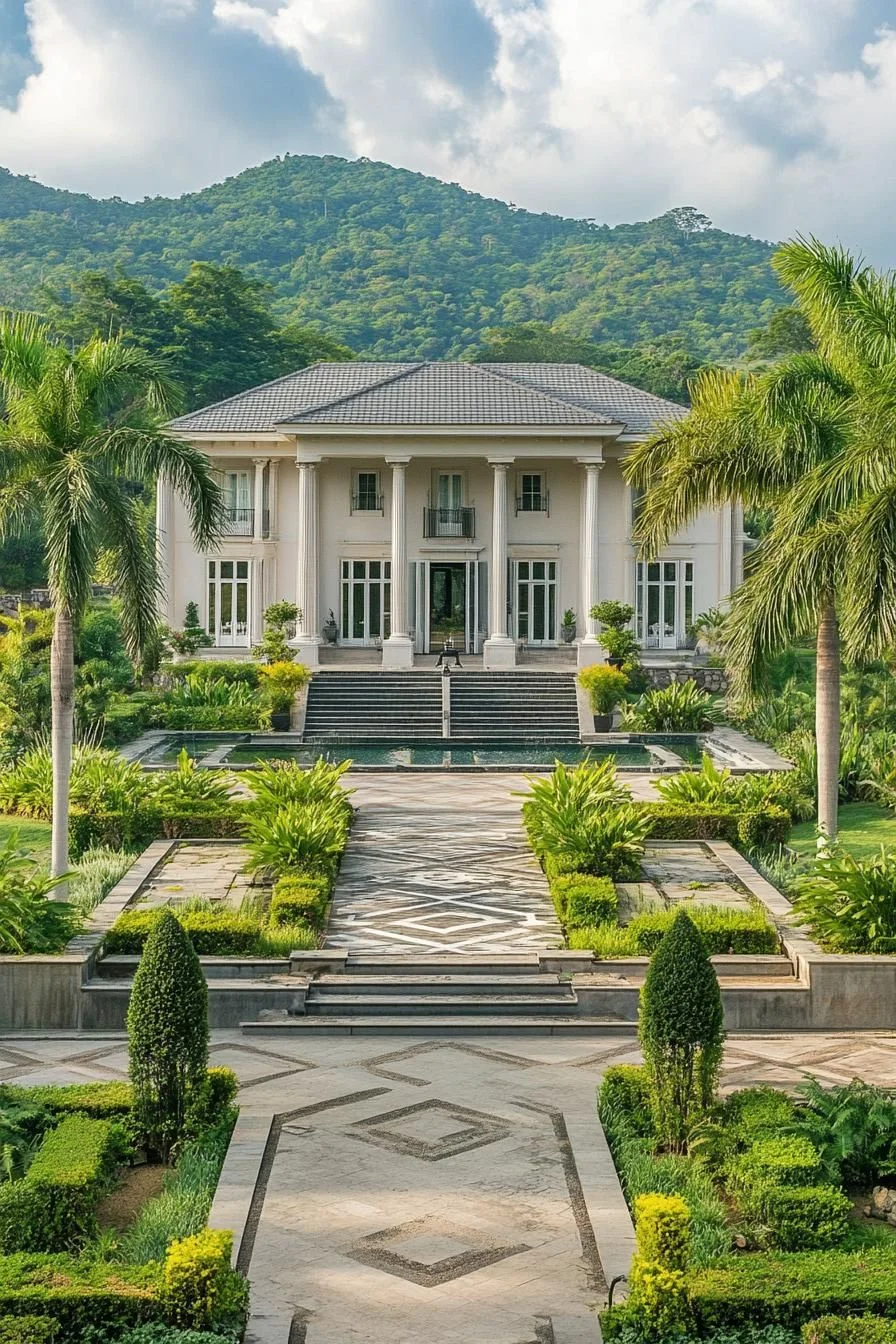 Grand Entryway Into This Manor House