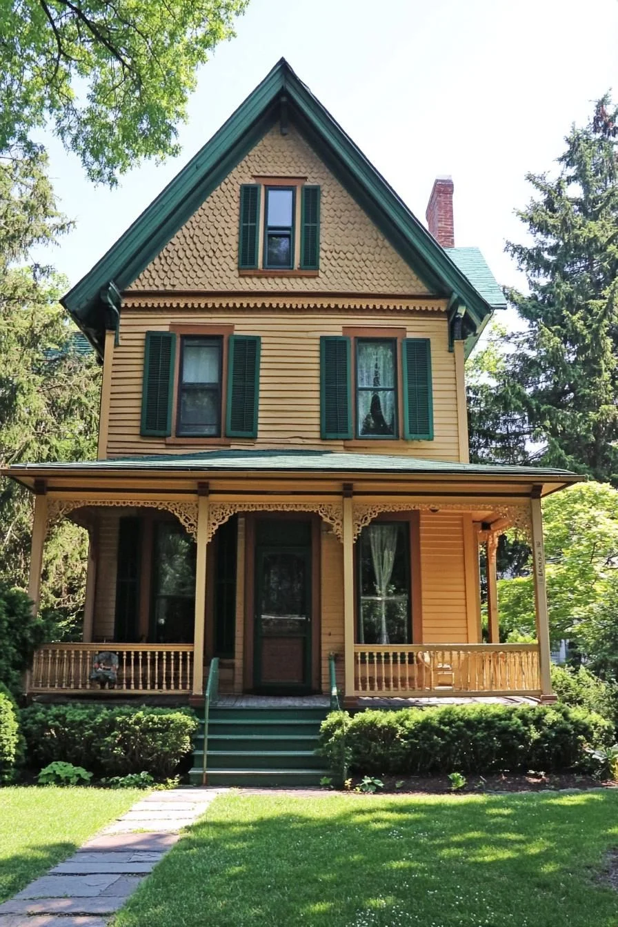 A Mix of Gables and Shutters