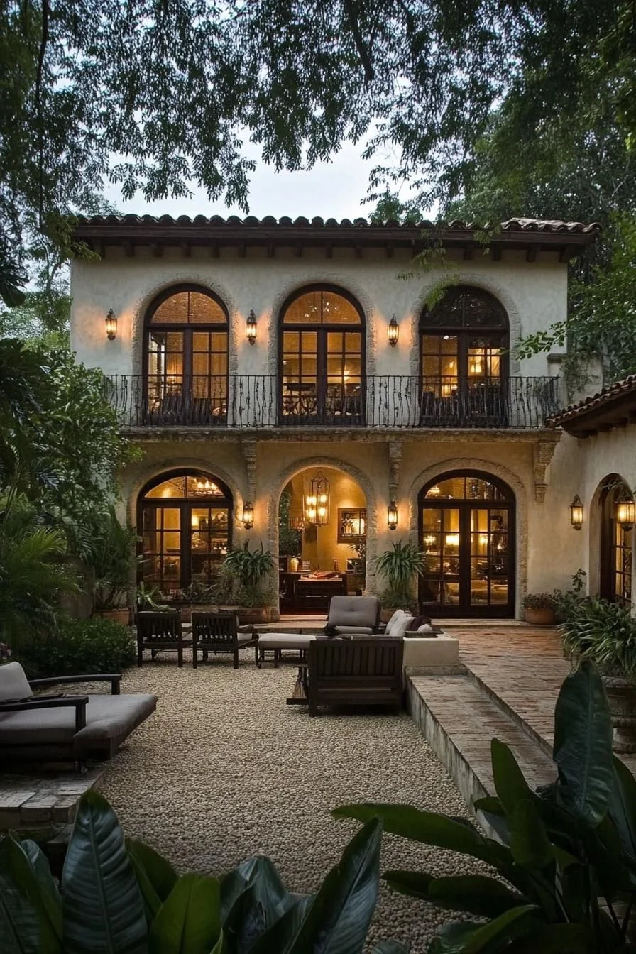 A Cozy Mexican Home Shaded by Trees