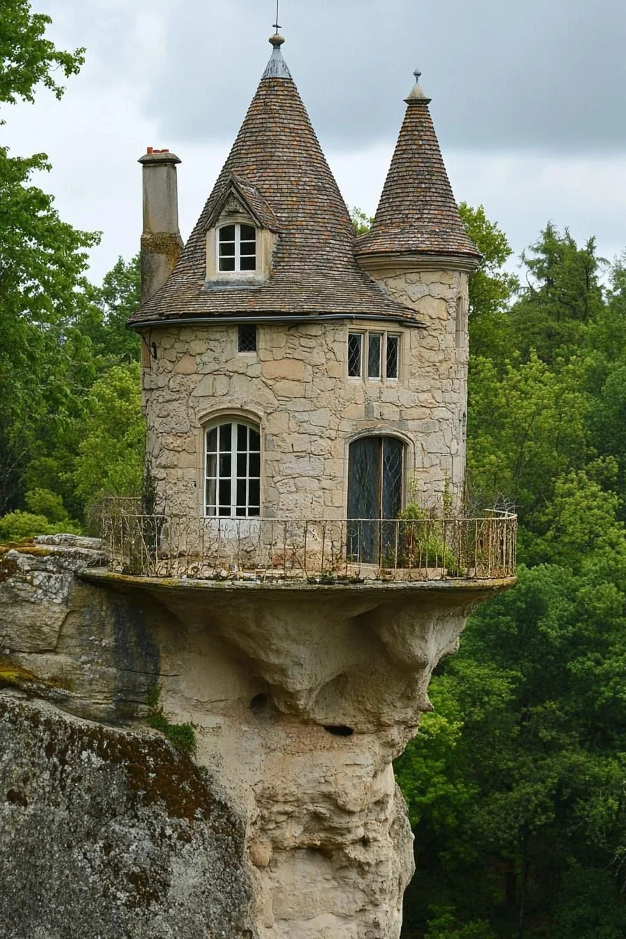 A Cottage Perched on a Fairytale Cliff