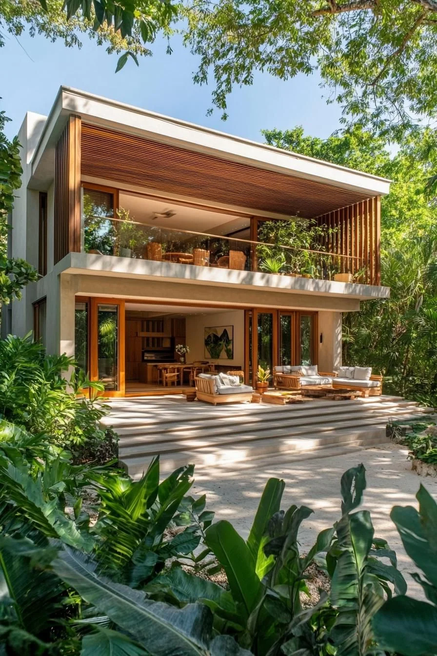 A Contemporary Jungle Retreat Amidst Greenery