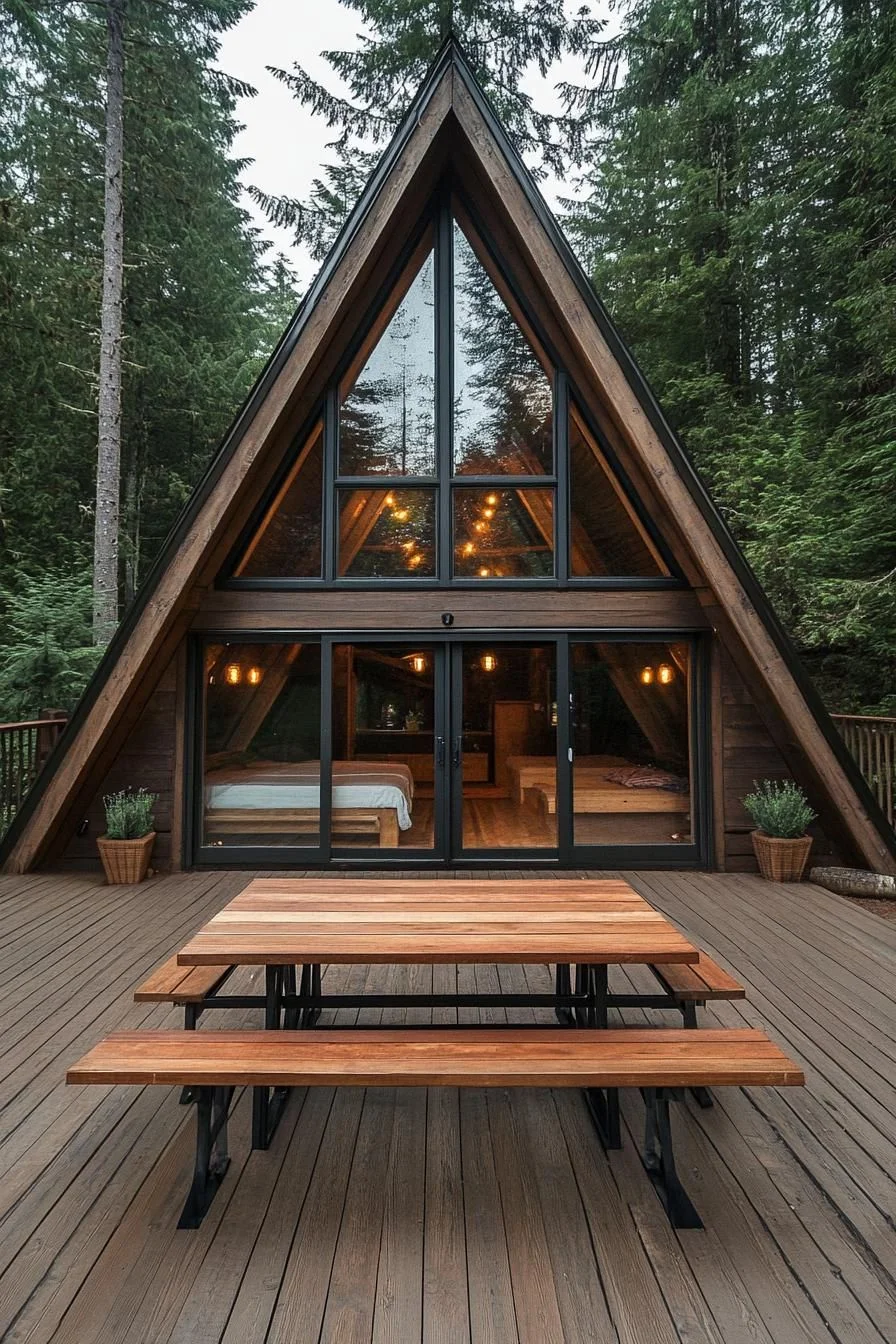 A Wilderness A-Frame Built for Unwinding