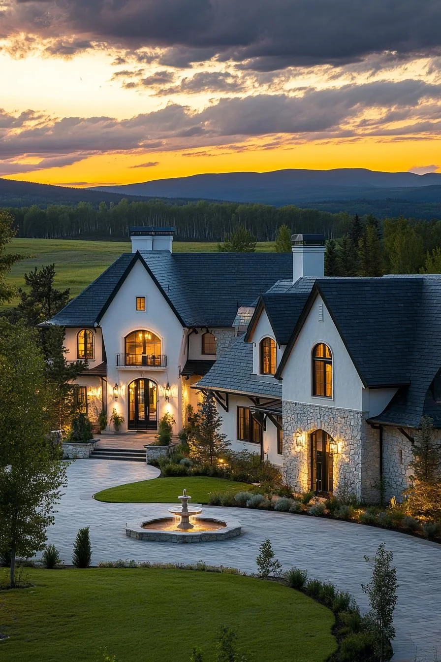 Sunset Views Frame This Modern Mansion