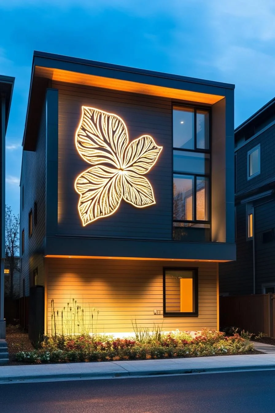 A Starlit Lodge Wrapped in Leaves