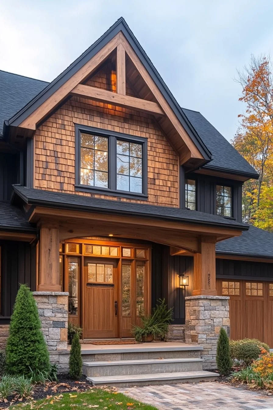 Wooden Shingle Facade Style