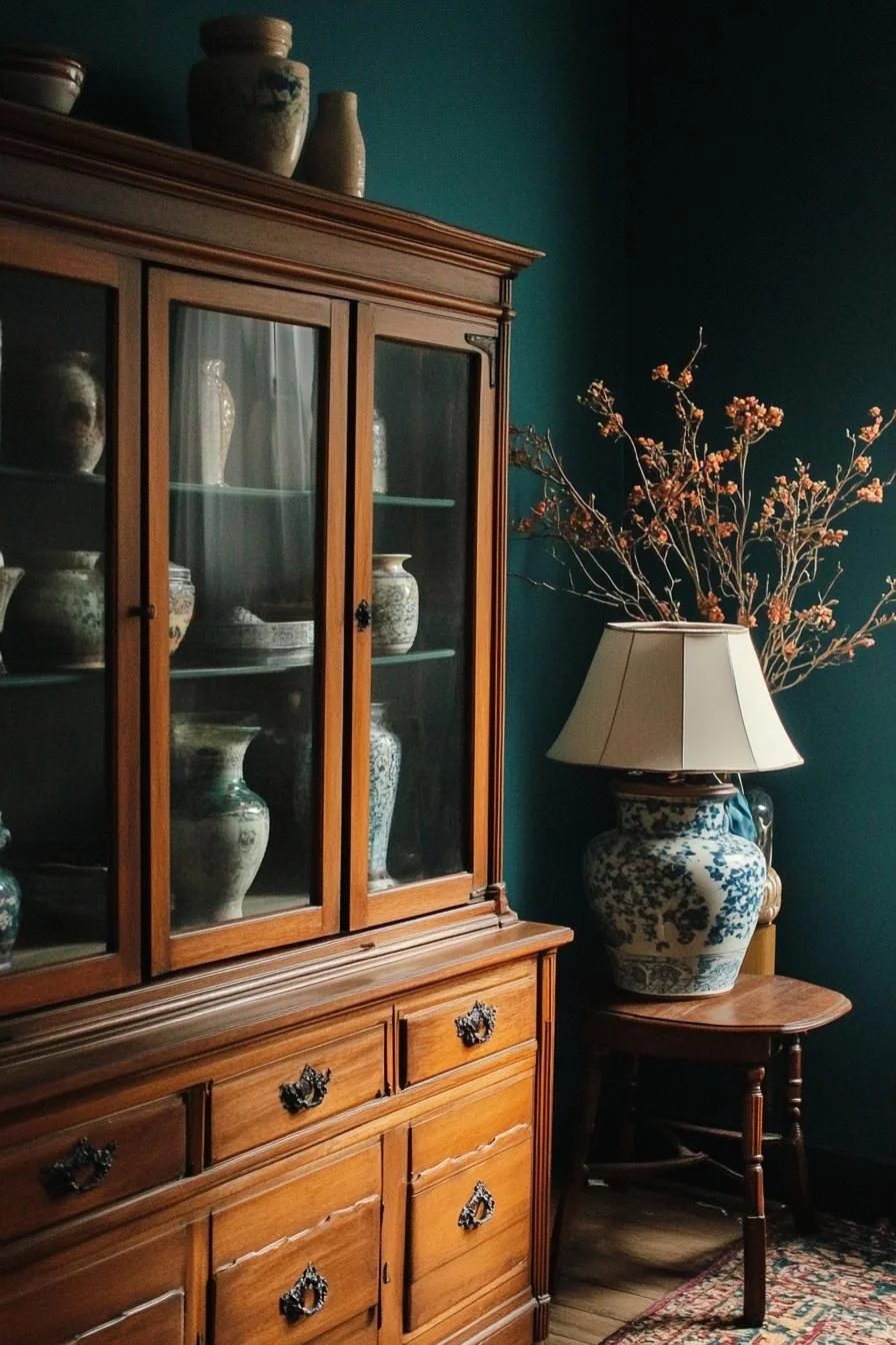 Velvet and Vase Retro Corner