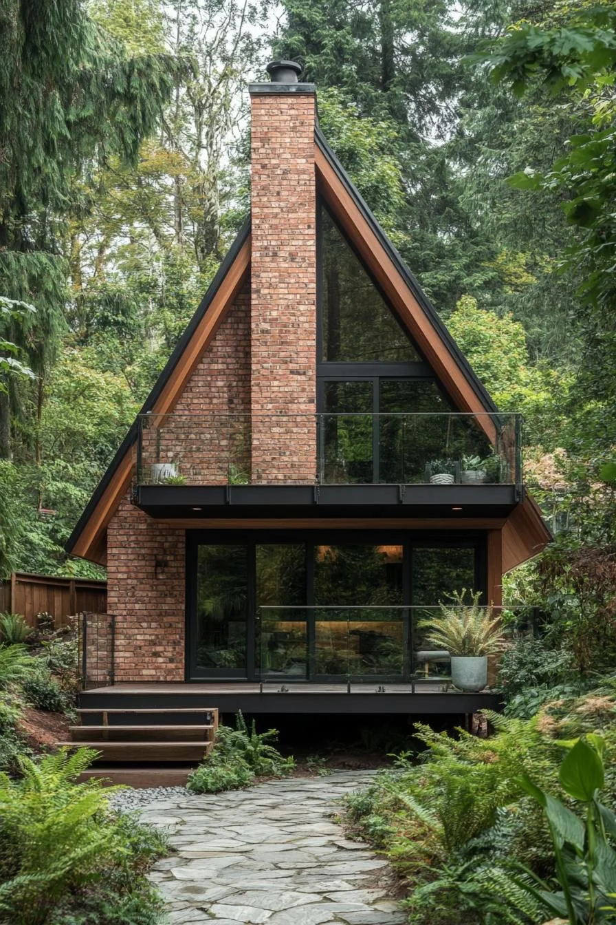 A Woodland A-Frame Cabin Escape