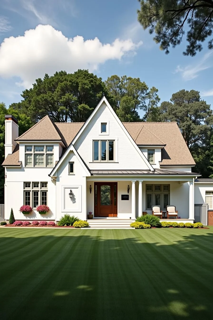 Meadow Cottage with Sweeping Eaves