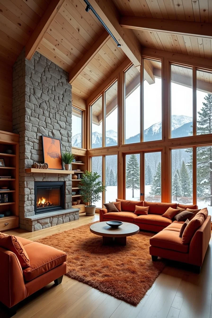 Snuggles and Snacks by the Lodge Fire