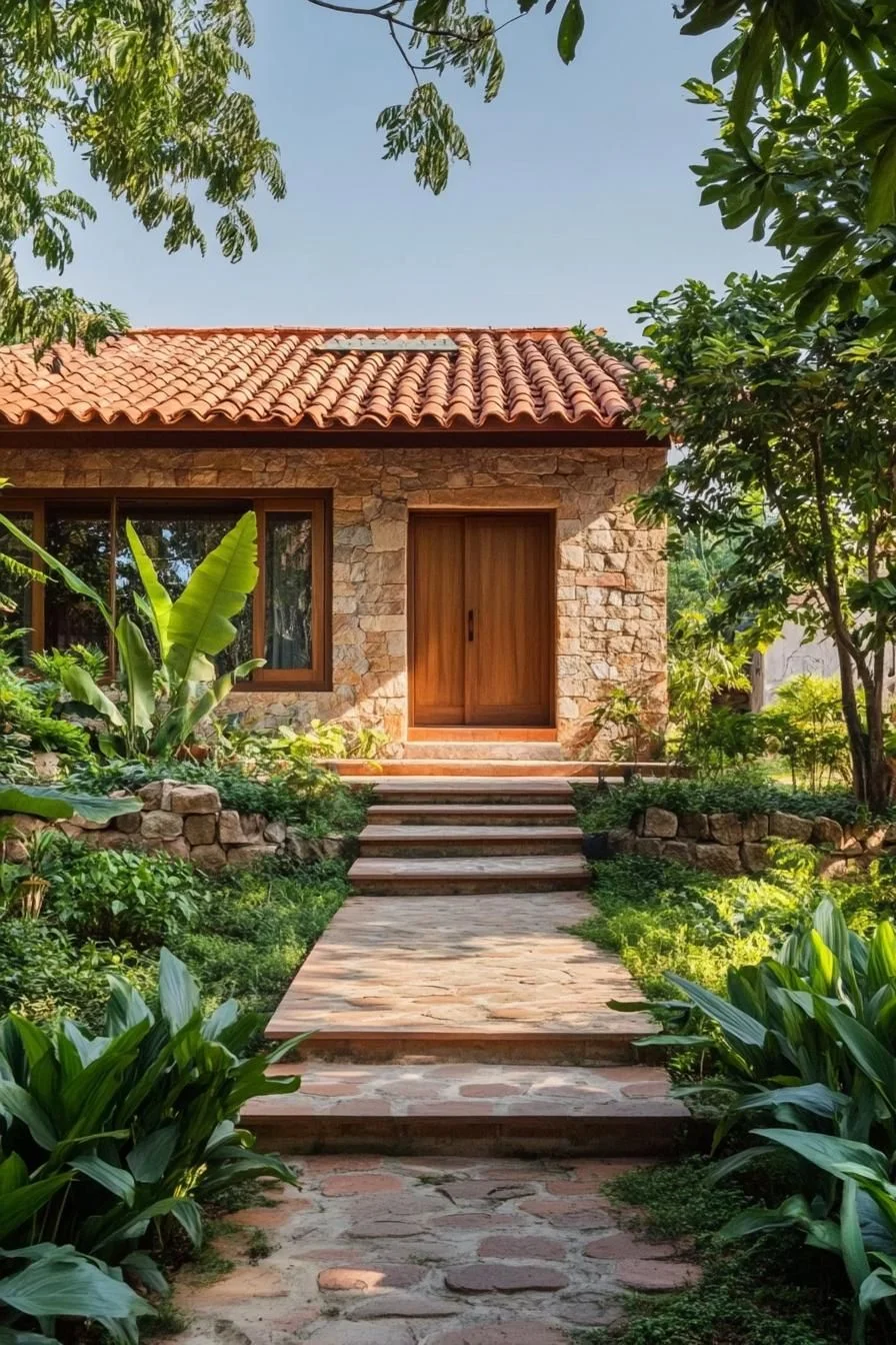 Rustic Stone Cottage Design