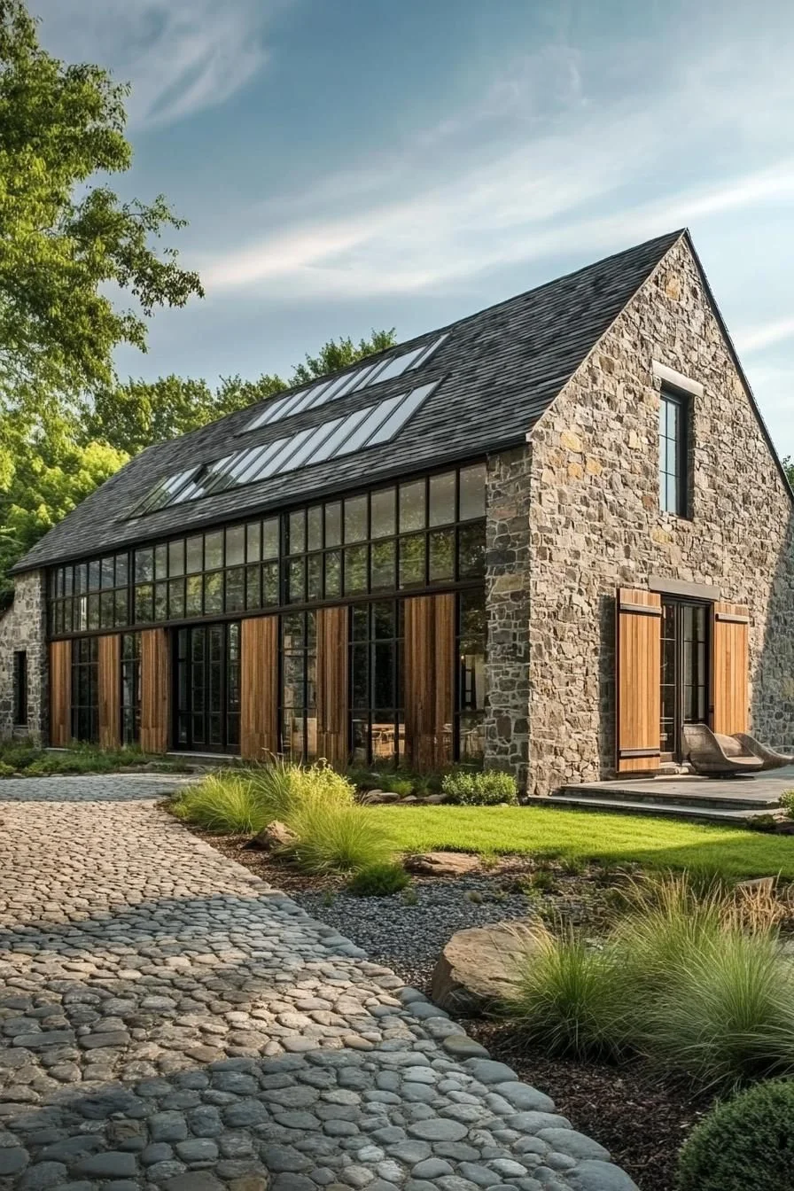 Brilliant Design in a Stone Barn