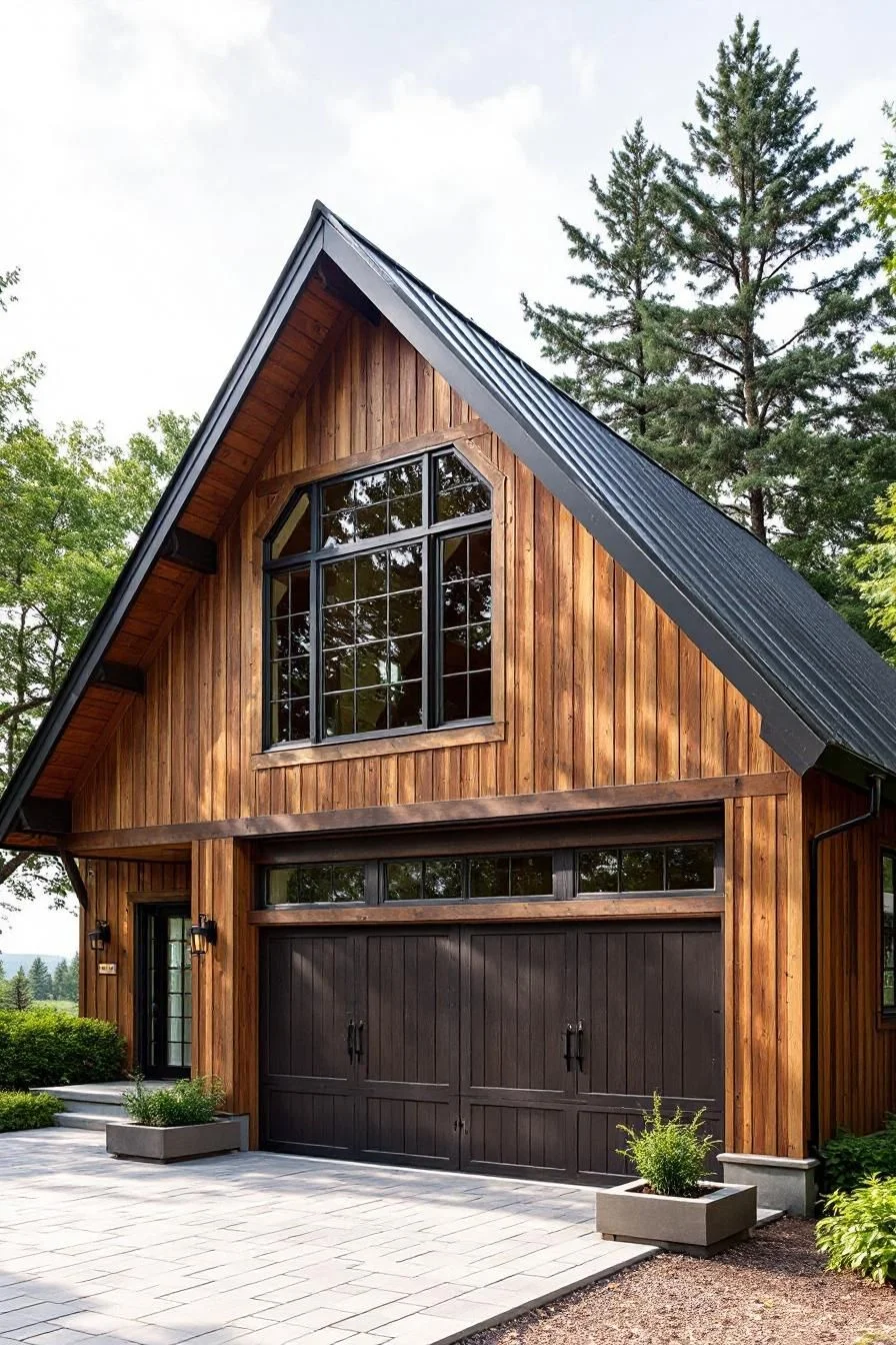 Rustic Timber Garage House Roost