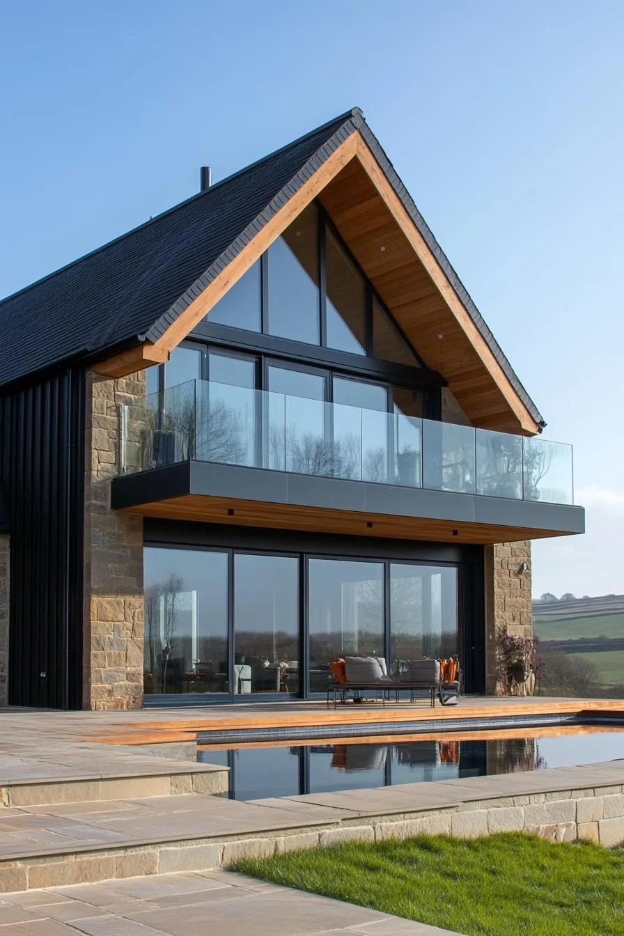 Autumn Setting for a Charming Barn Retreat