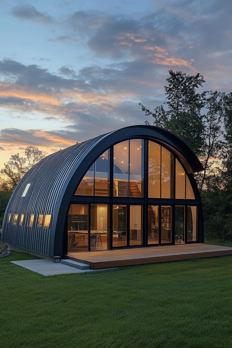 A Curved Escape Under the Night Sky