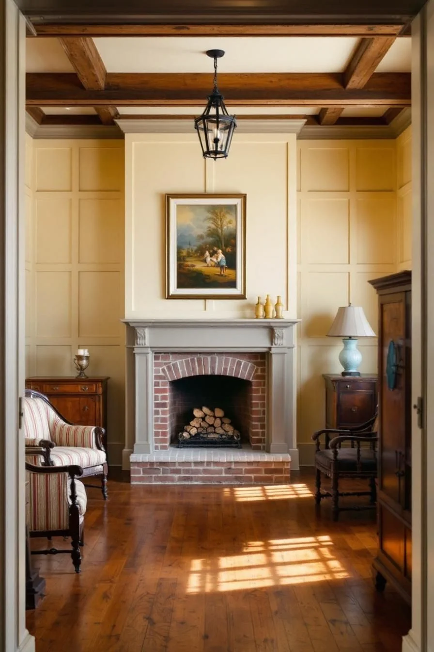 Colonial Refinement by a Crackling Hearth