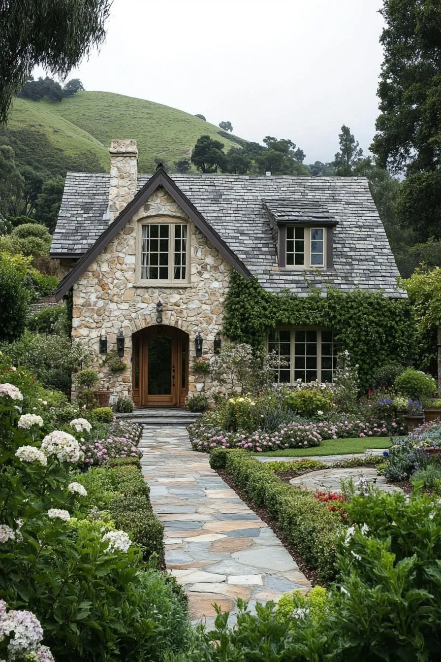 A Stone Retreat Among Rolling Hills