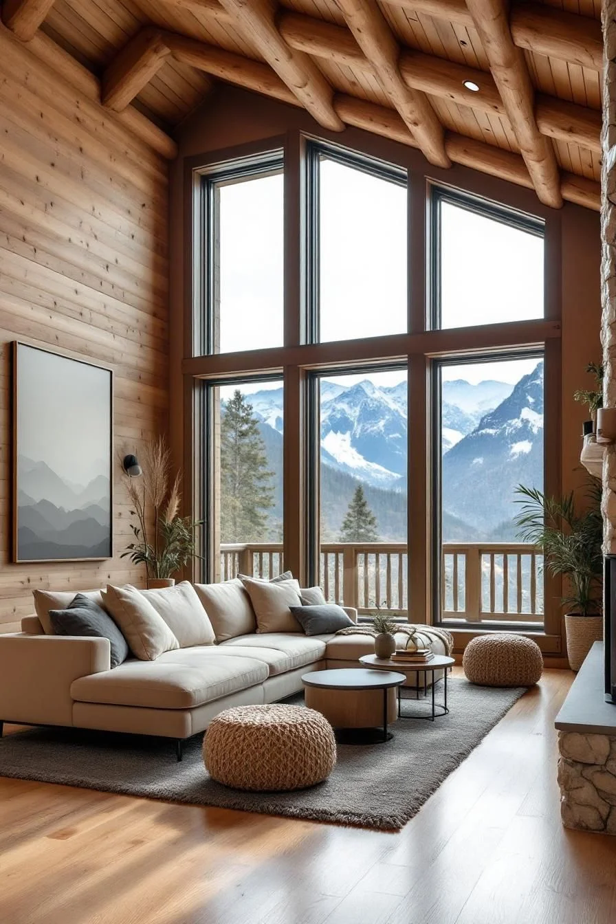 A Scenic Log Loft for Snuggling Up