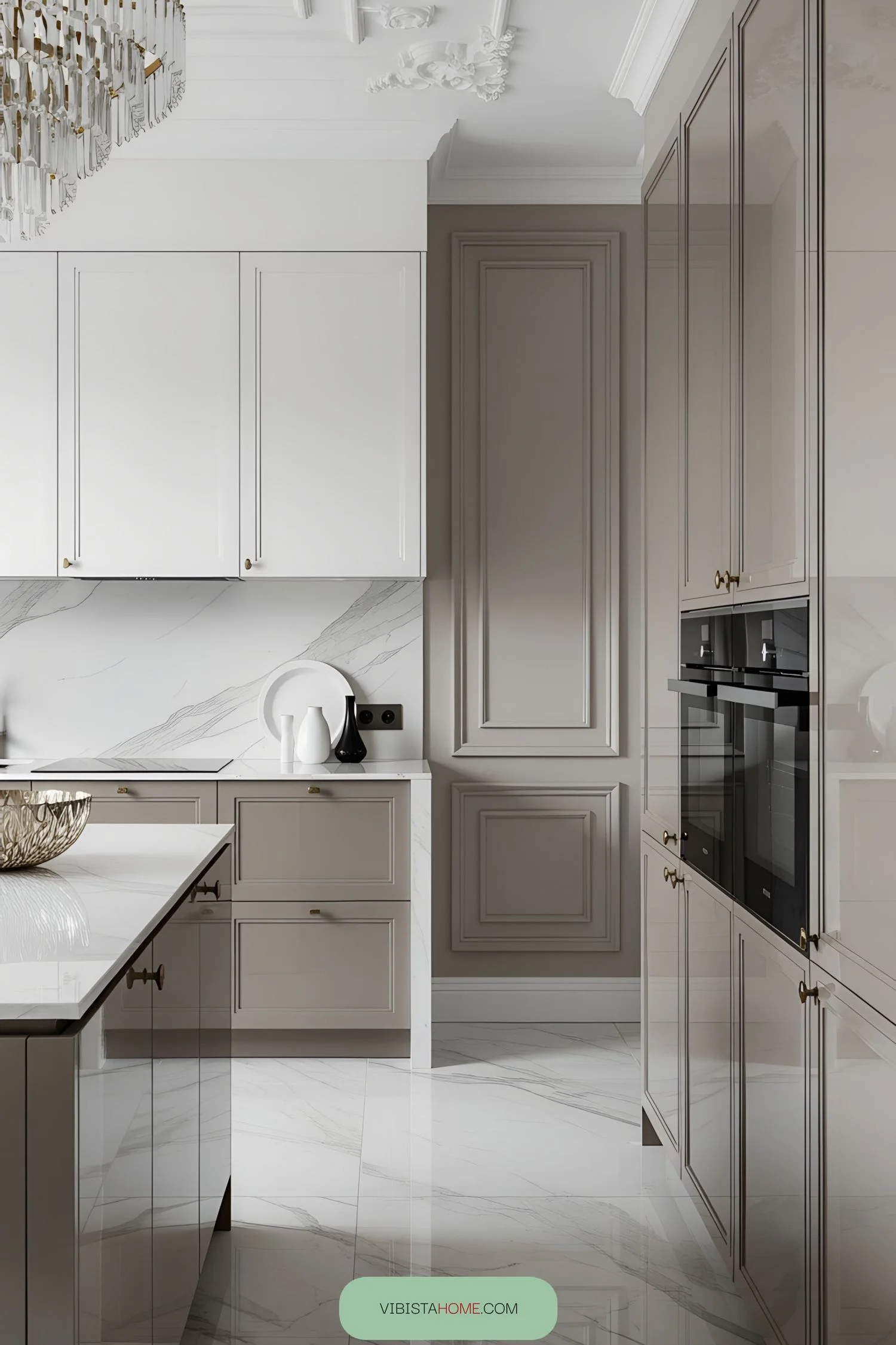Artistic Kitchen Design with Glamorous Style