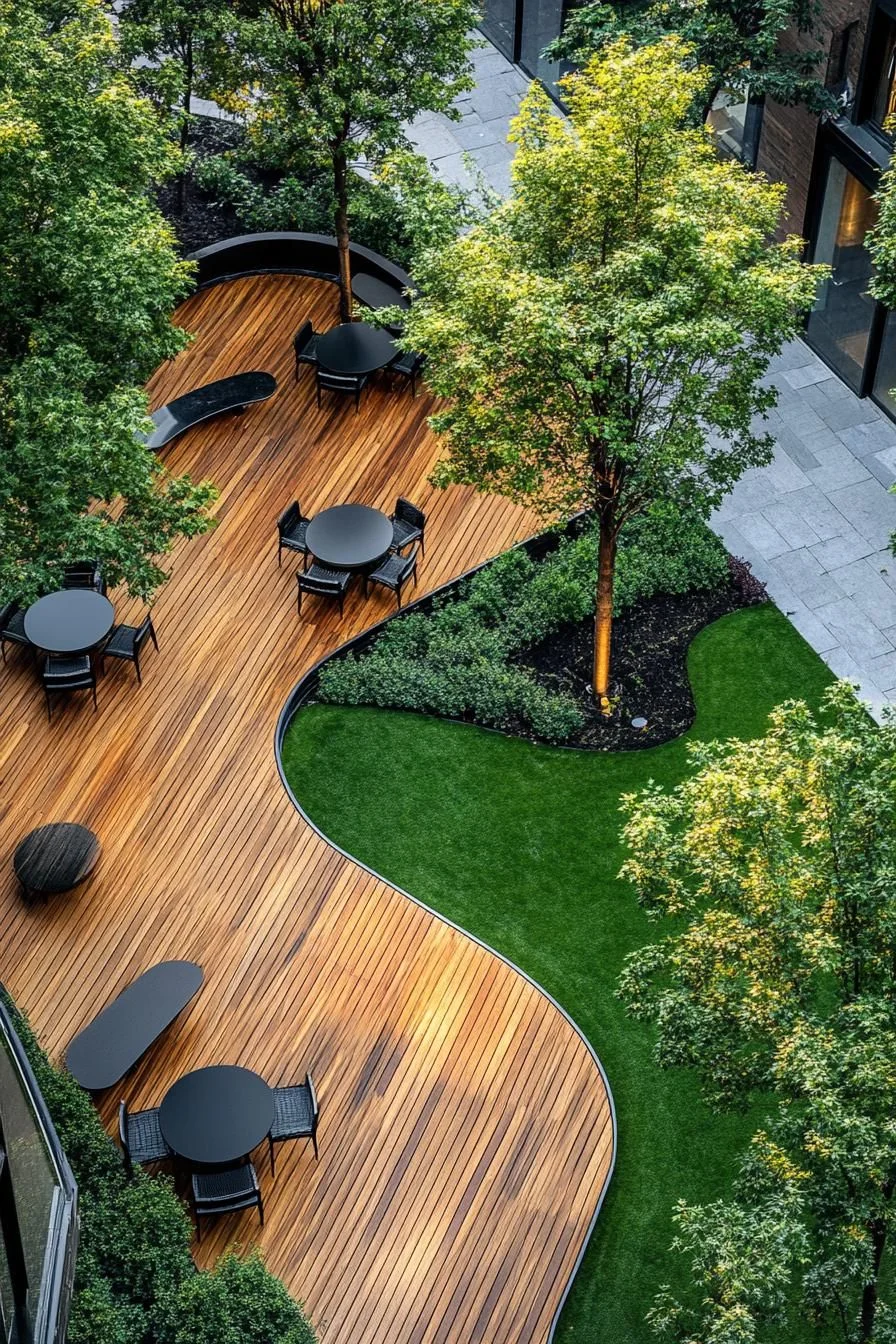 Curving Path Through Green Foliage