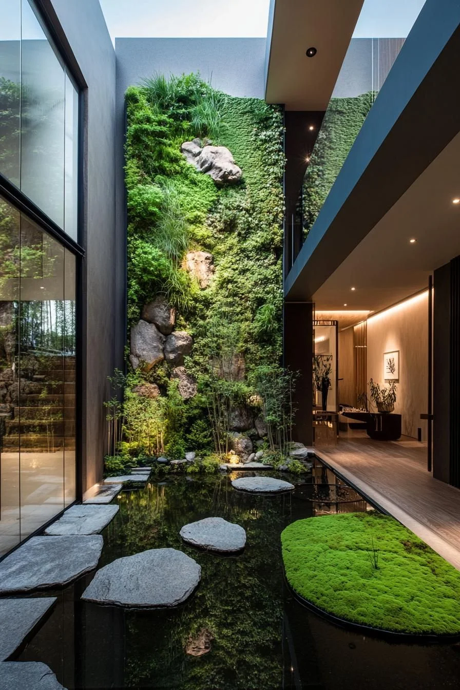 A Vertical Garden Cascading Down