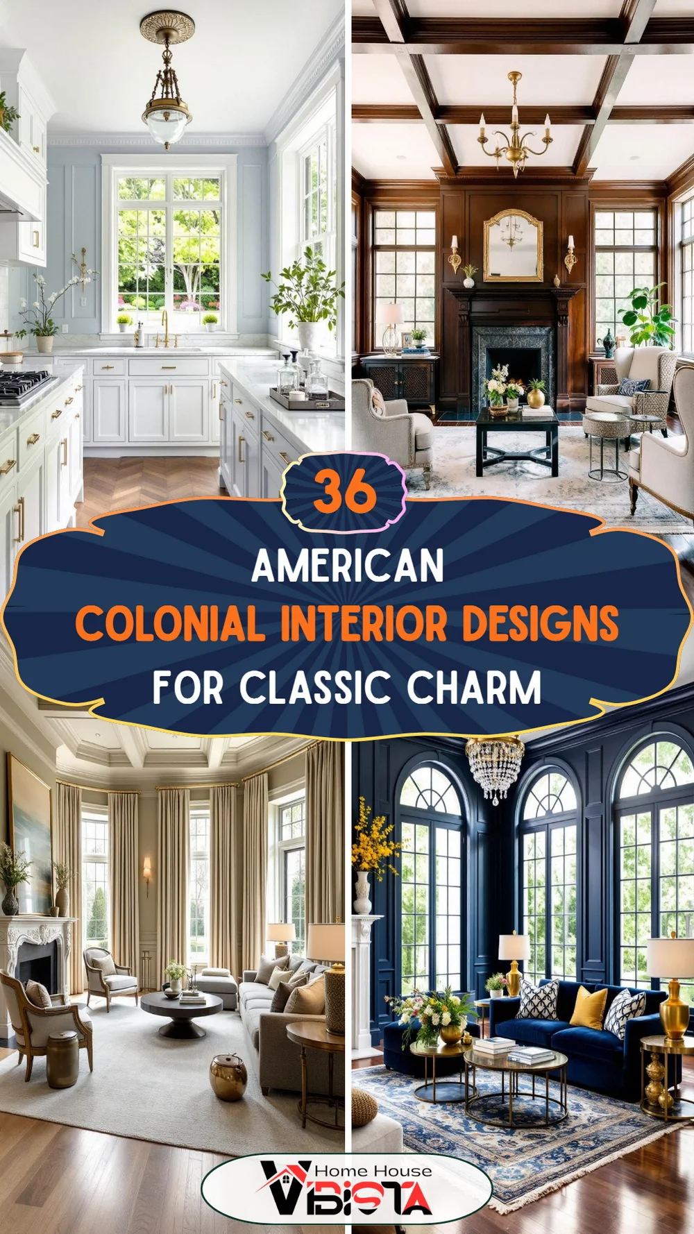36 American Colonial Interior Designs for Classic Charm