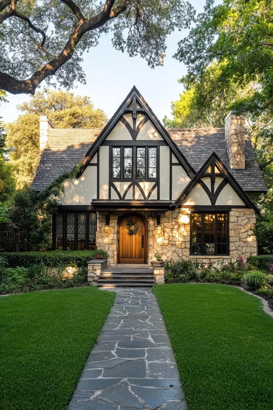 Oak-Shaded Tudor Cottage