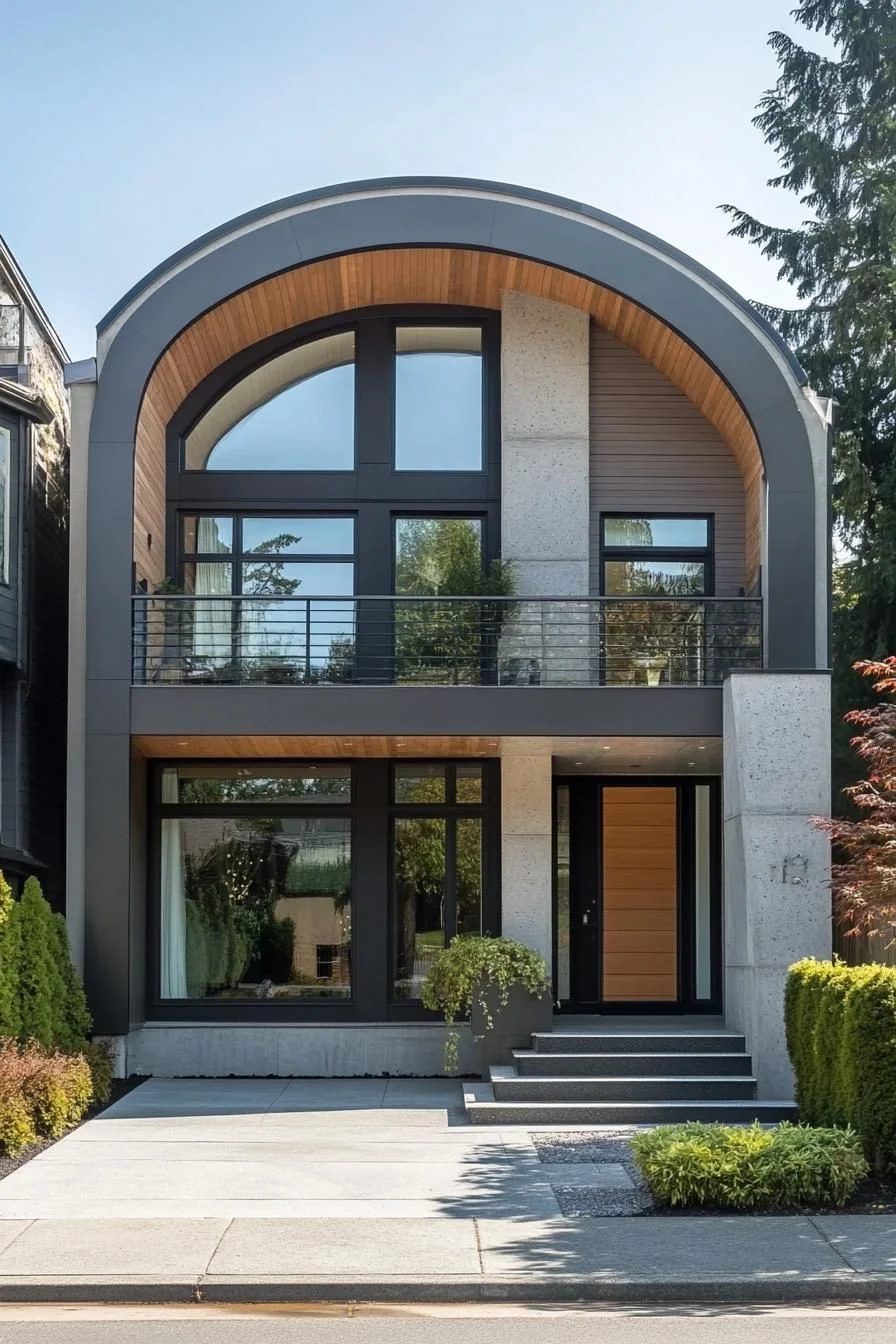 Curved Roofline for an Urban Loft Look