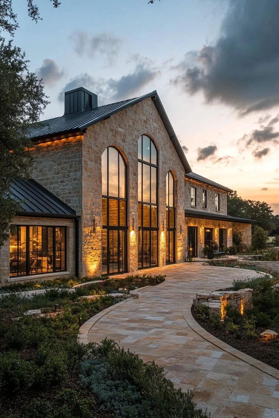 A Majestic Stone Farmhouse in the Country